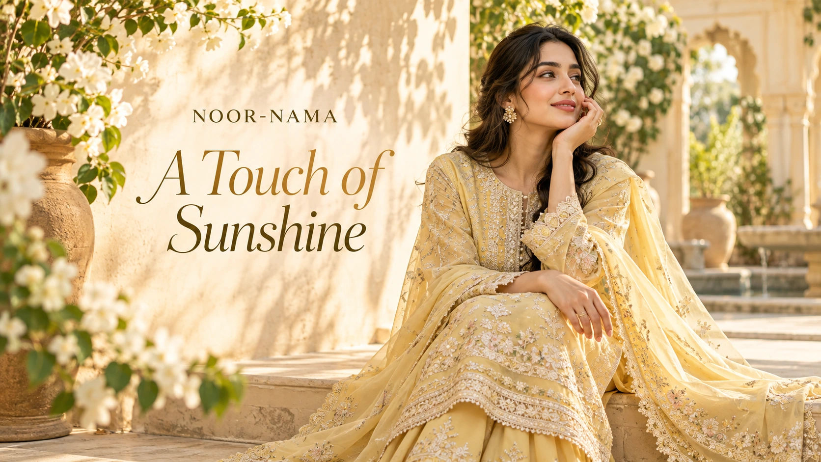 A Touch of Sunshine — Yellow NOOR-NAMA banner